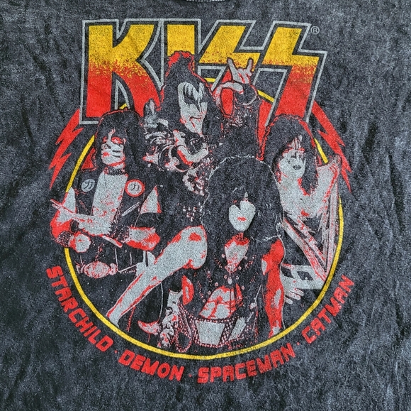 KISS⚡Mineral Washed Graphic Tee👕 - Picture 3 of 9